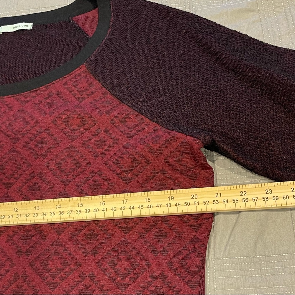 Maurices Sweater Womens XL Burgundy Pullover Long Sleeve - Picture 3 of 7